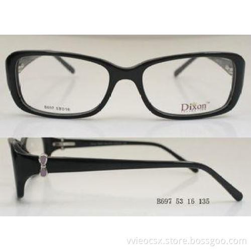 Popular Light Acetate Optical Frames Black And Purple , Han